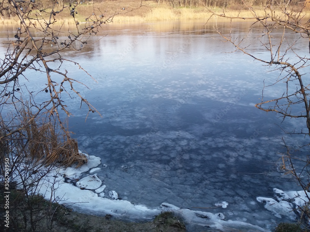 lake in autumn.landskape.water.nature