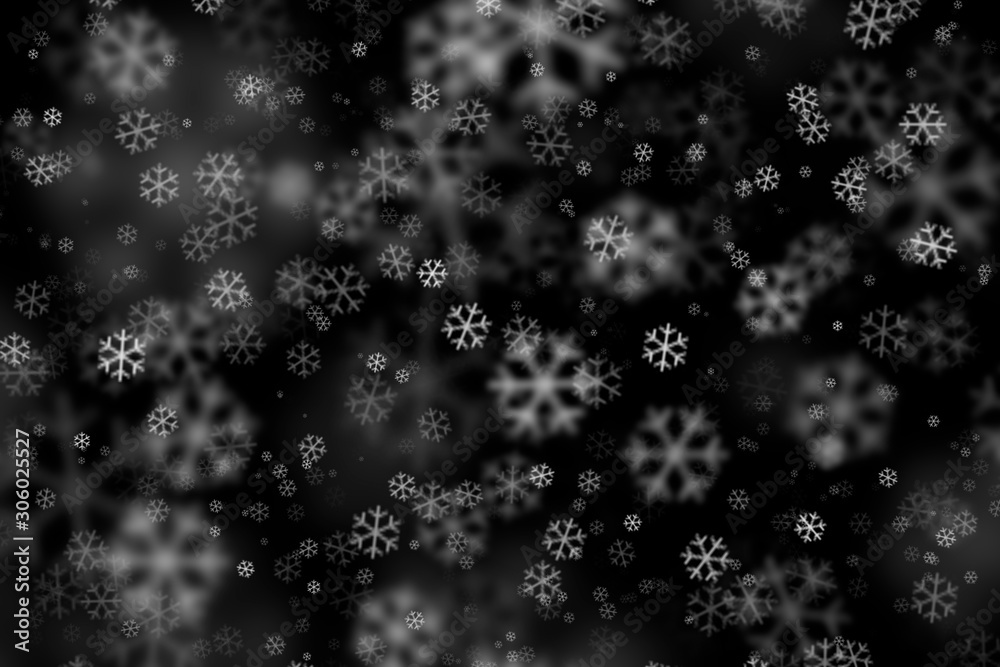 snowflakes on dark background