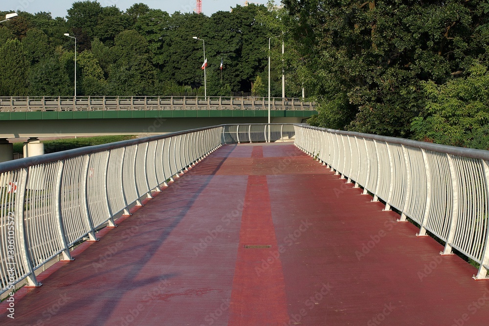 wooden bridge in the park