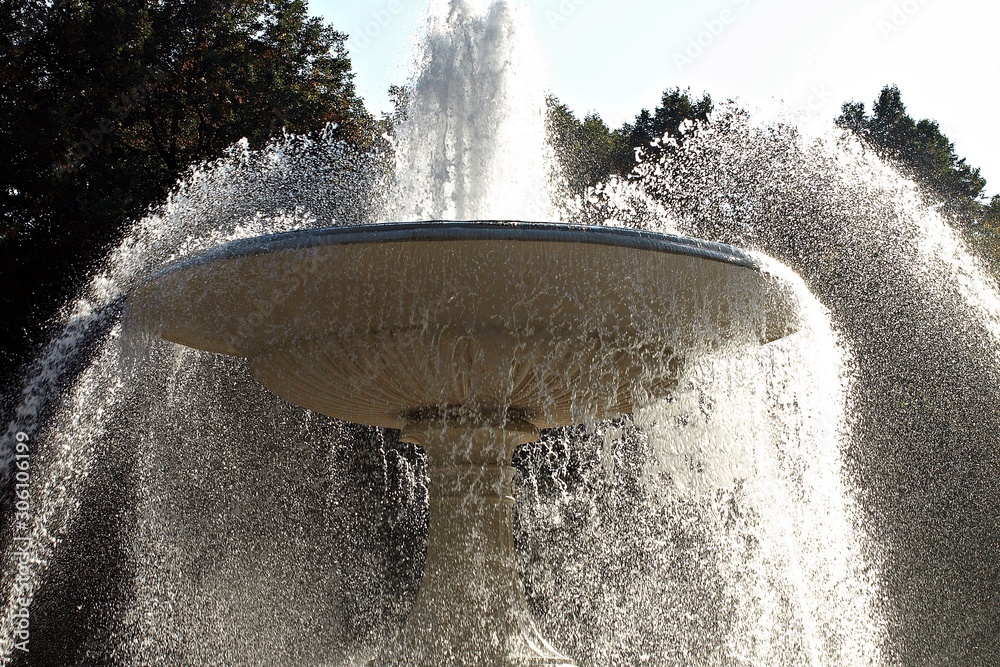 fountain in park