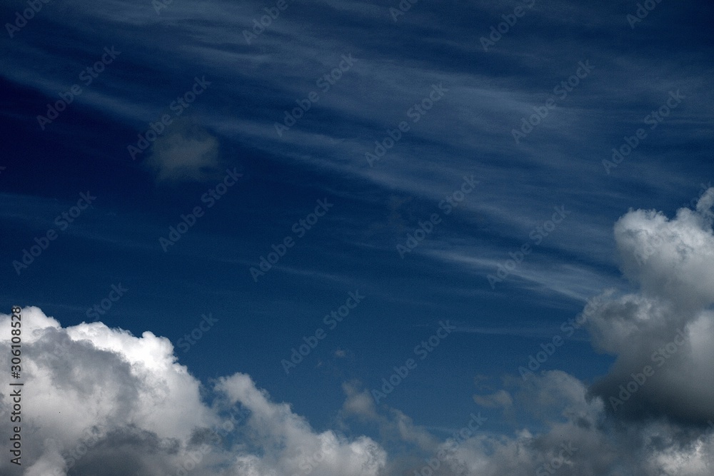 blue sky with clouds