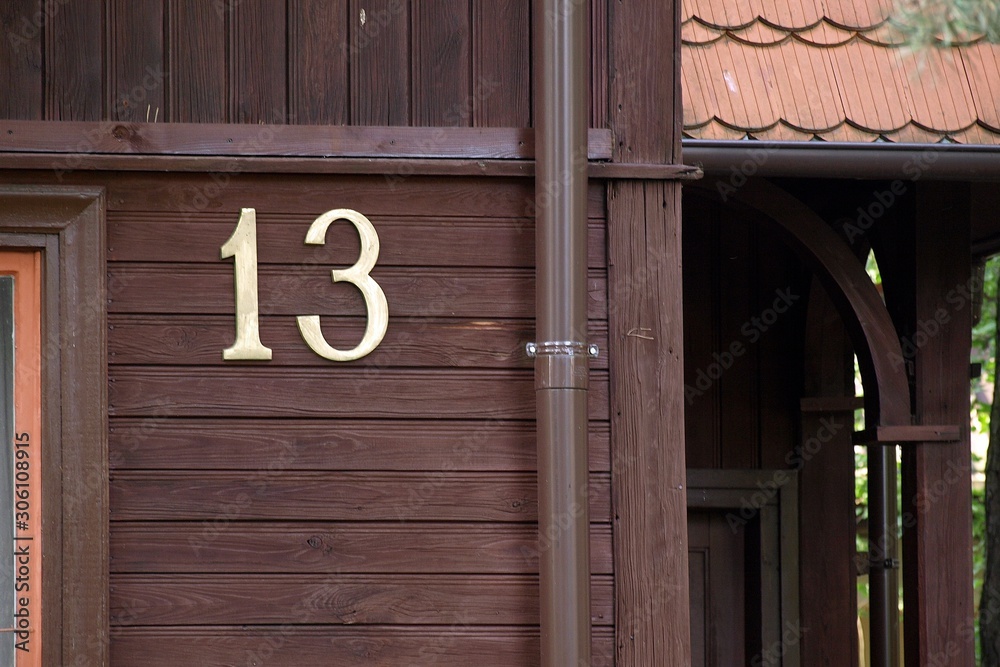 sign on wooden door