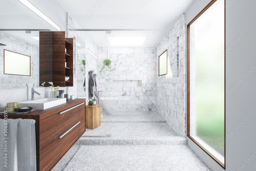 Modern Bathroom Integration (concept) - 3d visualization