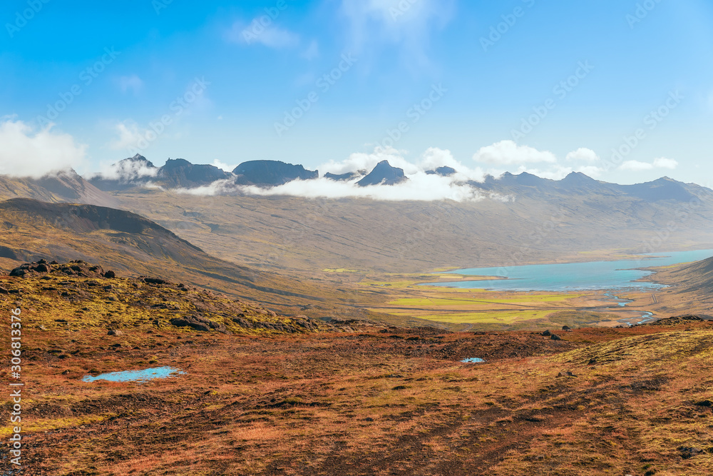 A small lake along the Route 1.Eastern Iceland