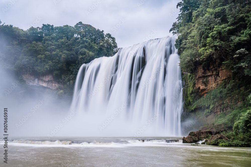 Scenery of Huangguoshu waterfall in Guizhou, China