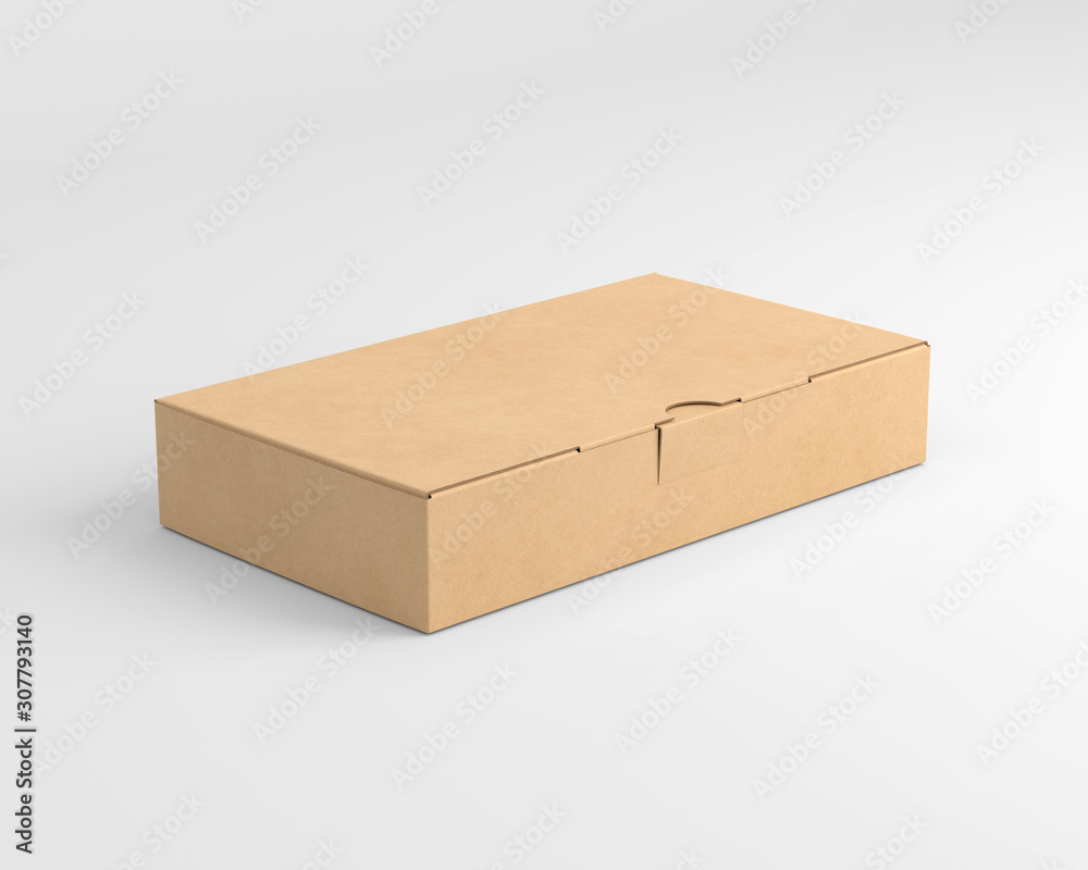 blank cardboard box