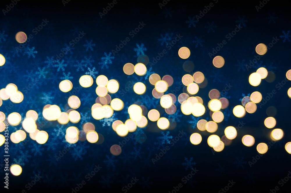 Festive bokeh background with lights