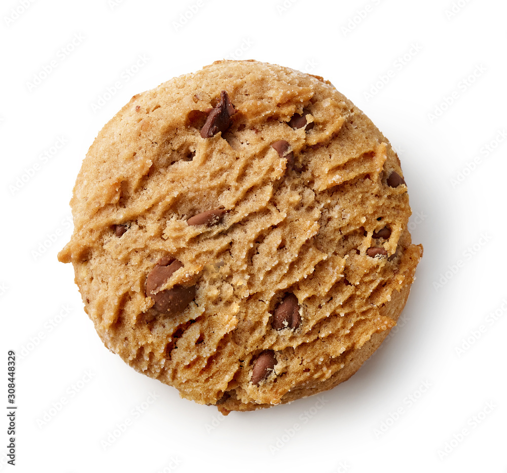 cookie on white background