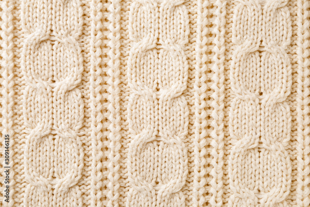 Texture of knitted fabric as background