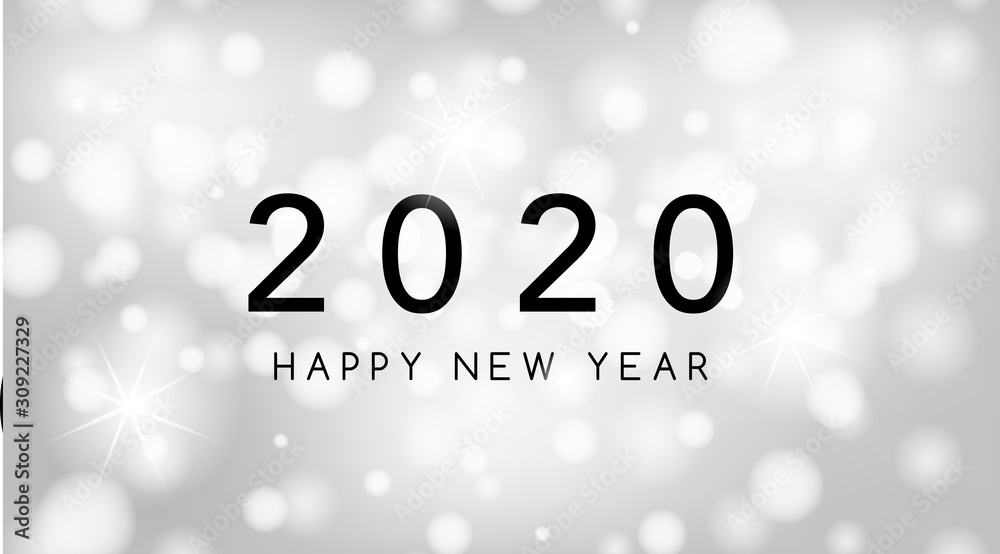 Happy new year background design for 2020