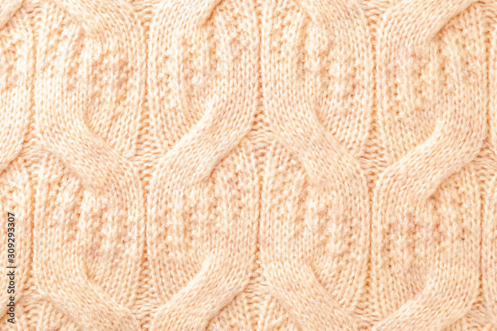 Texture of knitted fabric as background