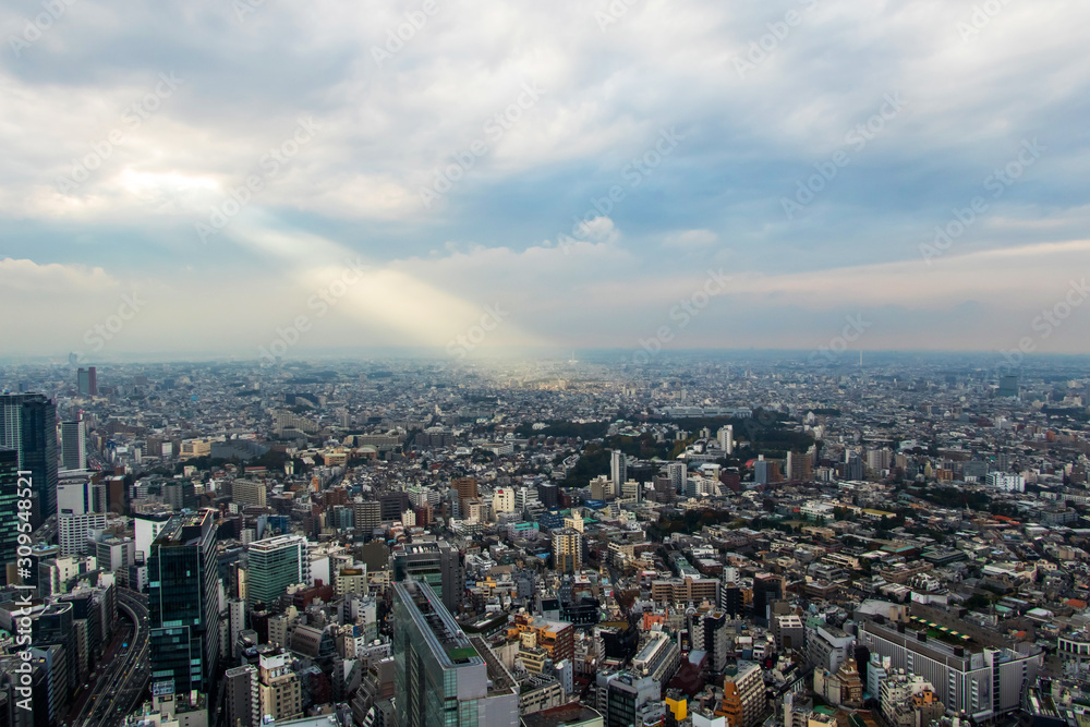 日本,東京の典型的な風景 Scenery of Japan in Tokyo 