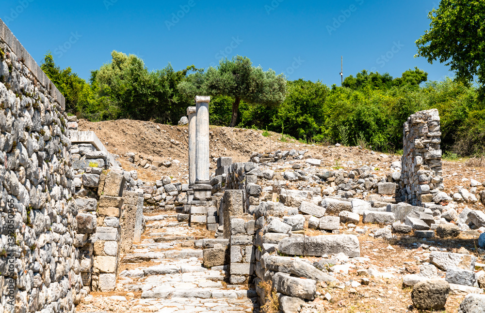 Archaeological site of Kaunos in Turkey