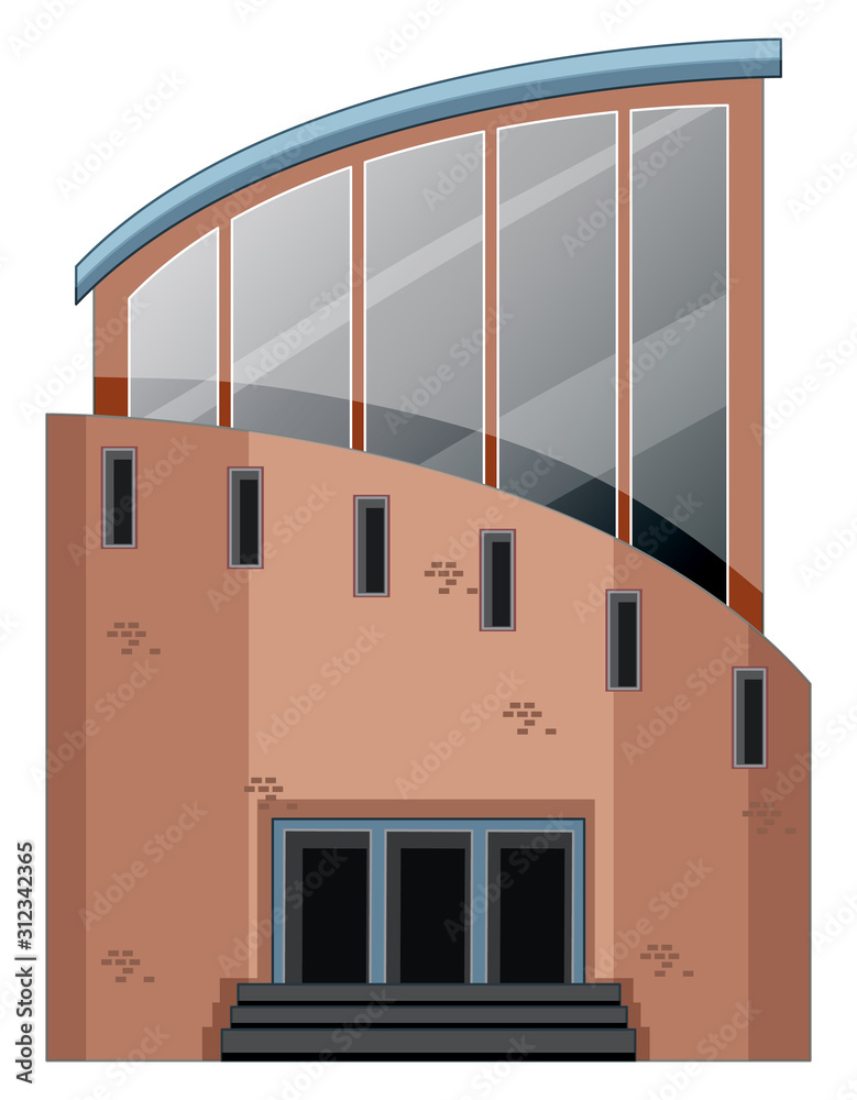 白底科学建筑