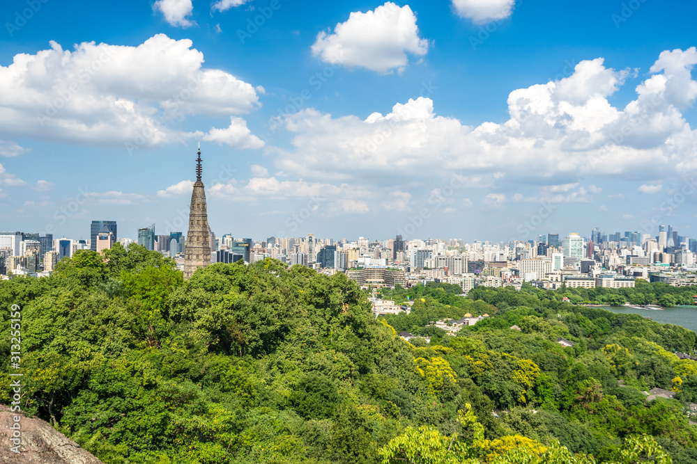 西湖城市天际线