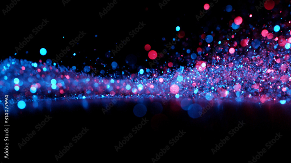 Abstract neon glittering background