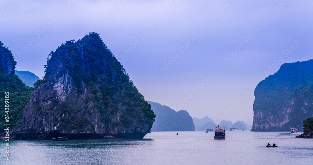 Natural scenery of Halong Bay, Vietnam