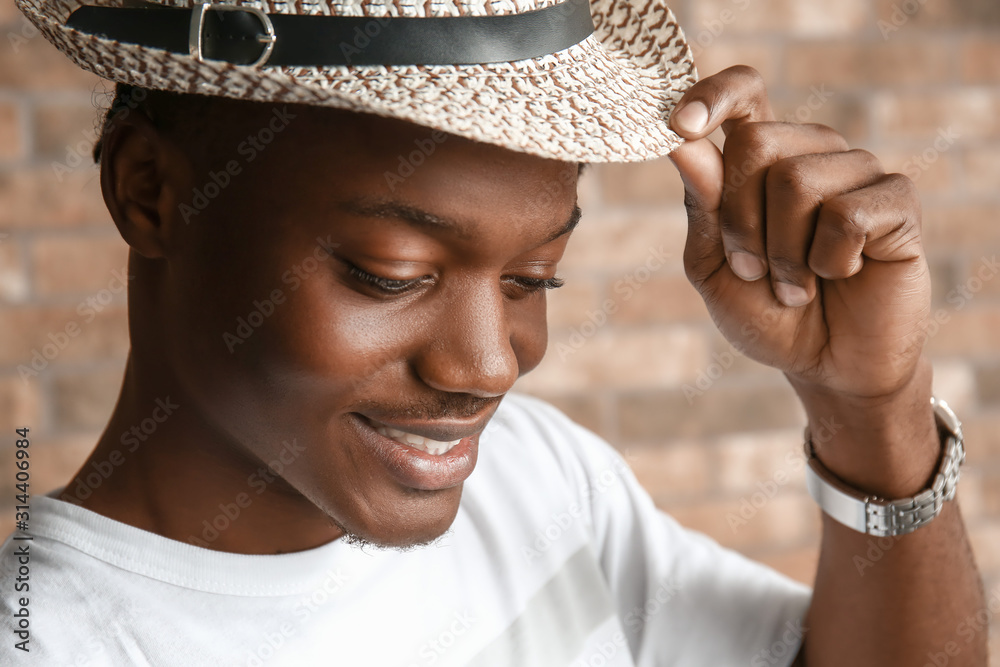 Portrait of stylish African-American man