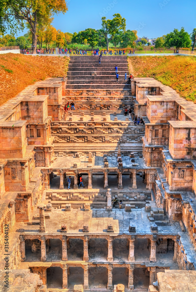 Rani Ki Vav，印度古吉拉特邦帕坦的一个复杂的阶梯井