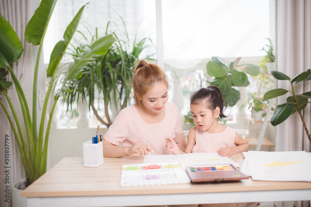 a happy family is painting