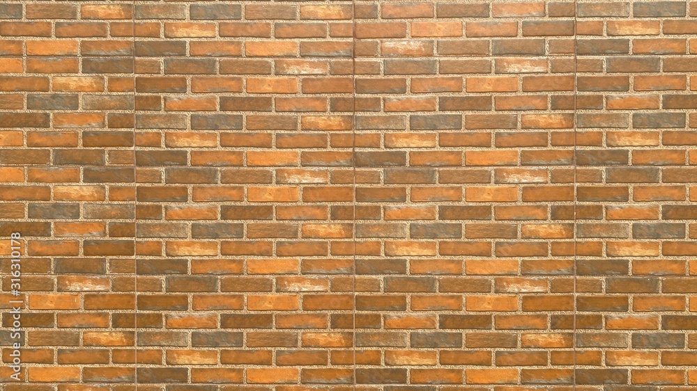 red brick wall background