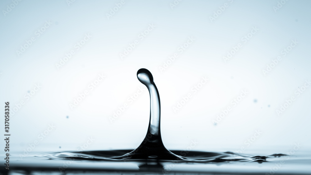 water drop collision. Water splash