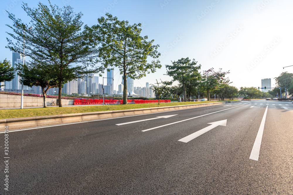 road in park