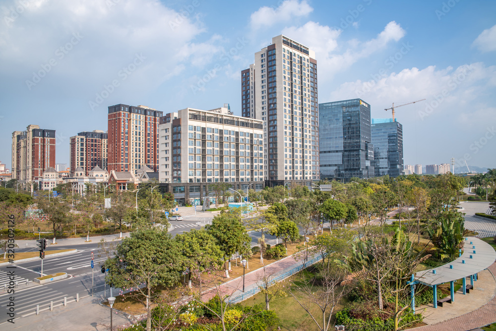 Cityscape of Nansha, Guangzhou, China