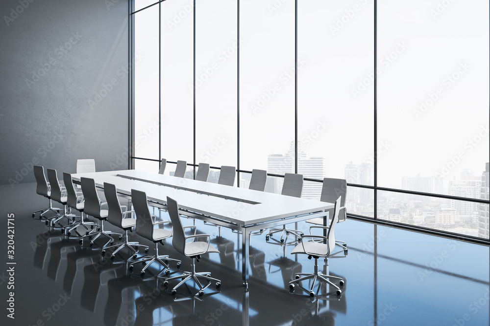 Contemporary conference room interior