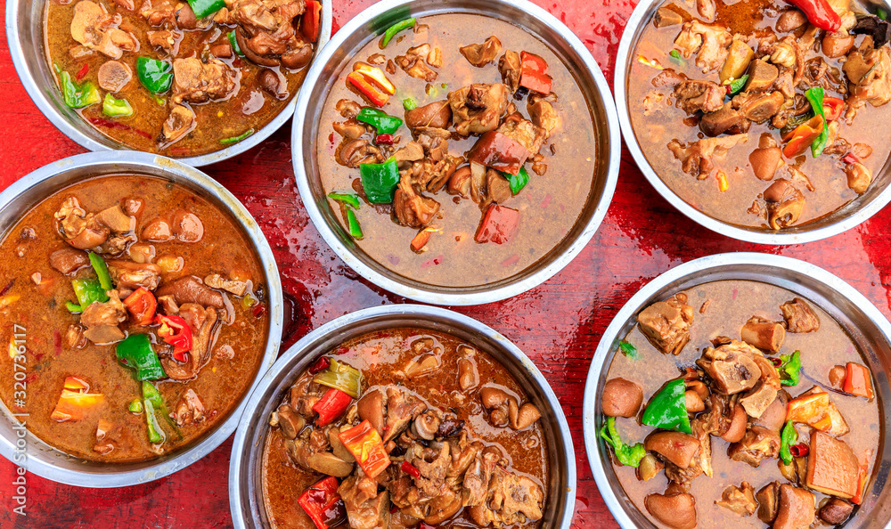 Delicious stewed pig feet,Chinese food.