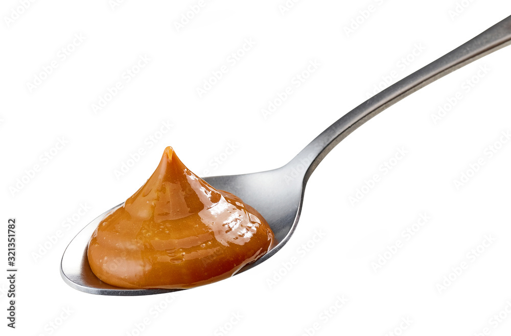 spoon of caramel