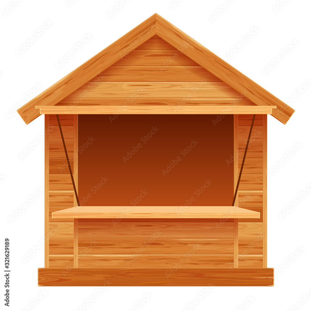 Wooden Stall For Market, Fair, Exhibition