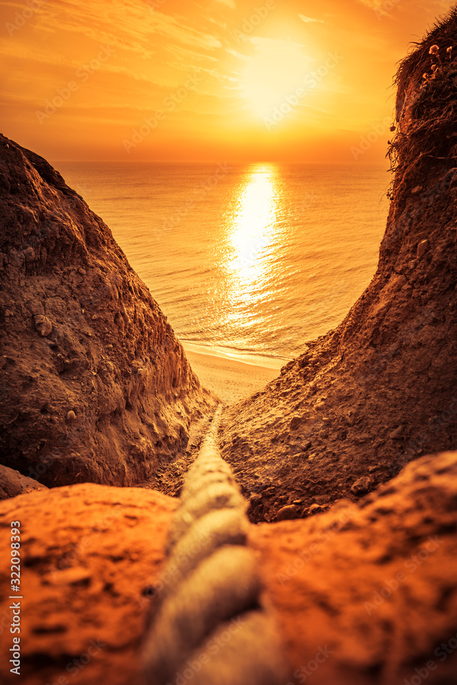 Steile Klippe bei Bovbjerg Klint, Dänemark