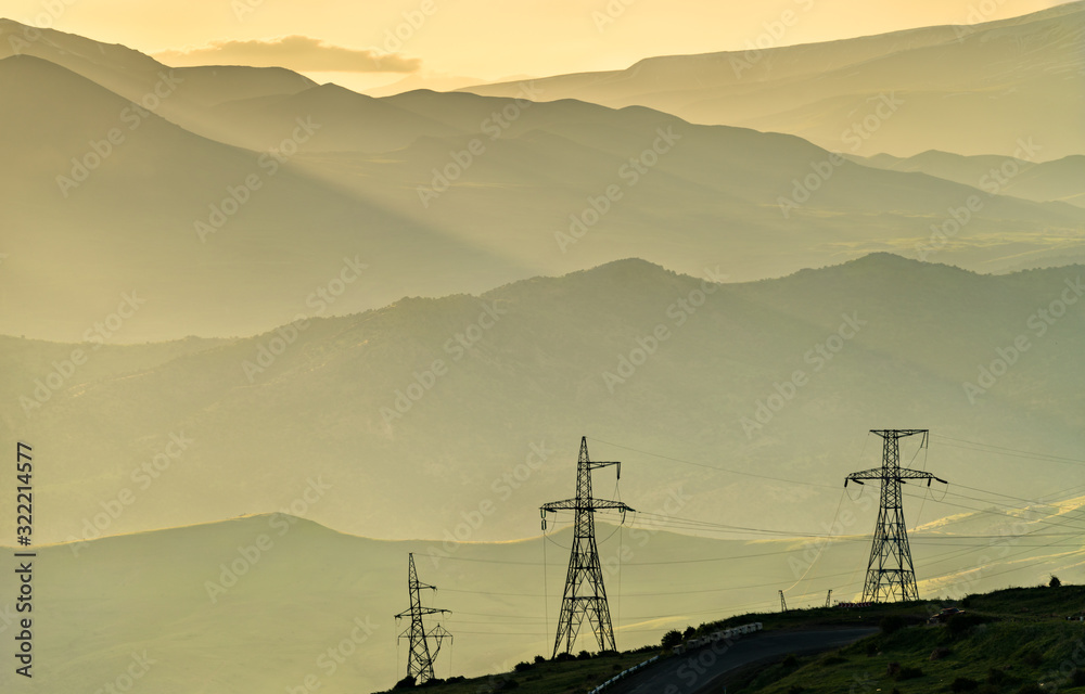 Caucasus Landscape at Vorotan Pass in Armenia