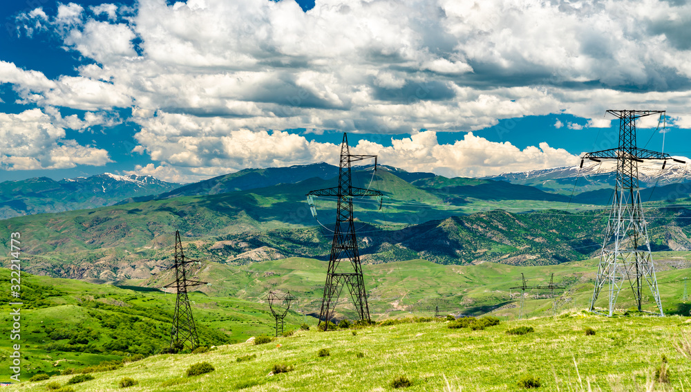 Caucasus Landscape at Vorotan Pass in Armenia