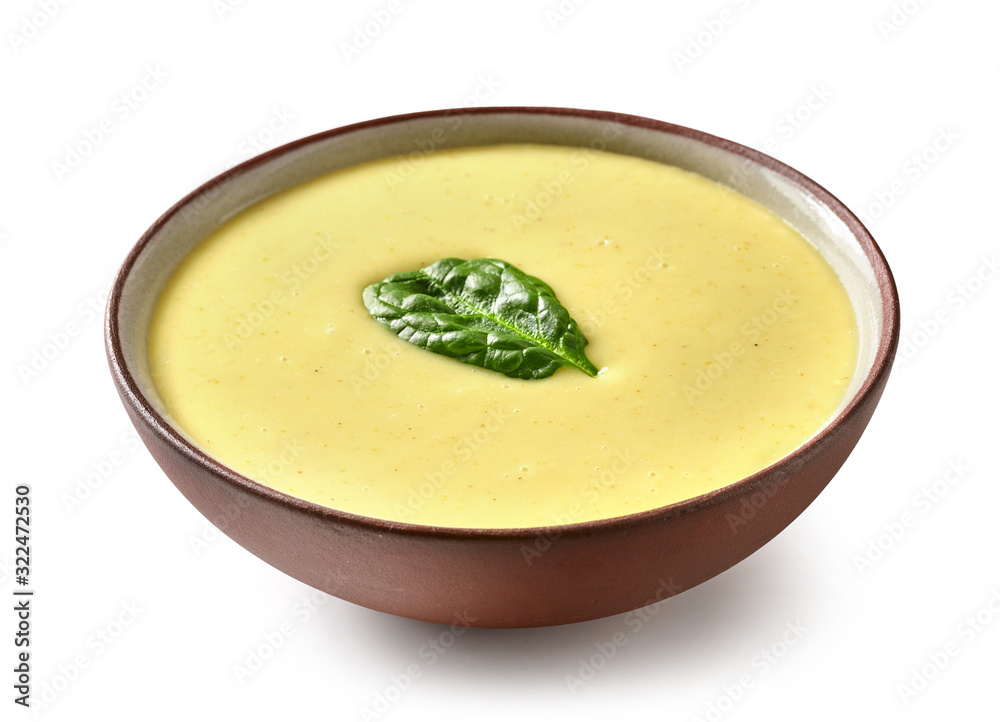 bowl of vegetable cream soup