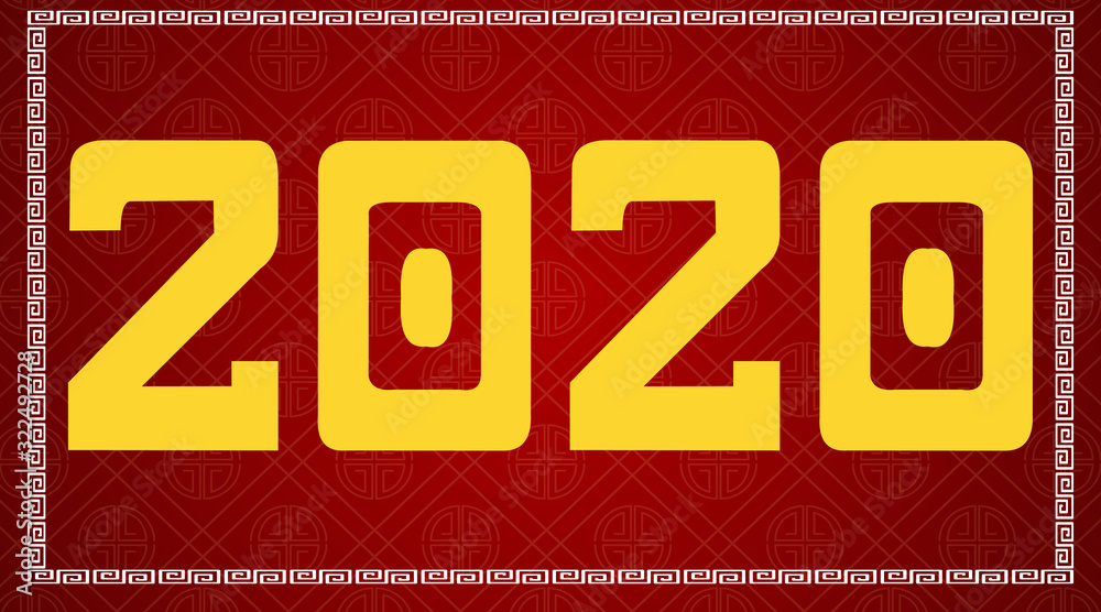 Happy new year background design for 2020