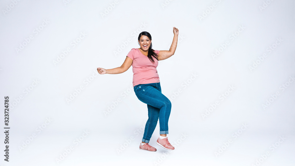 Young woman dancing