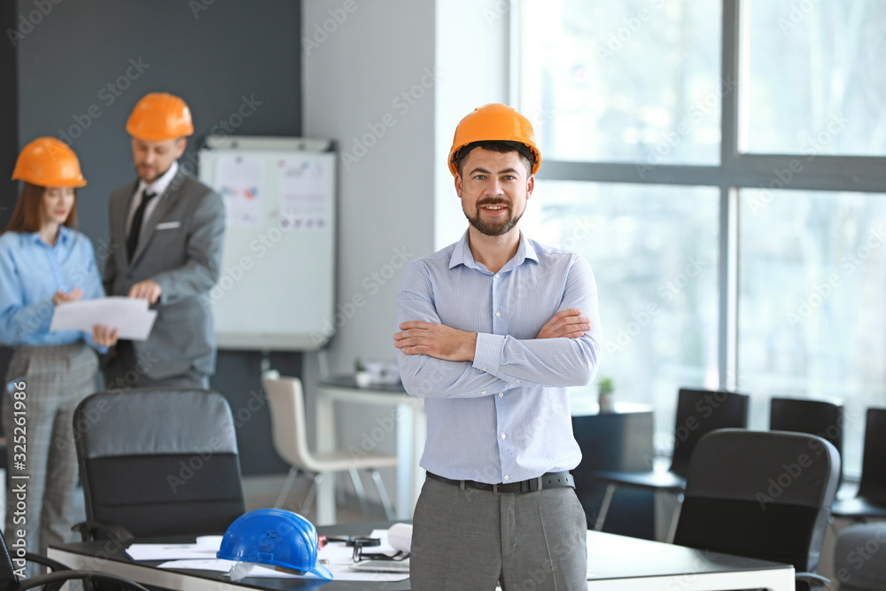 Portrait of male engineer in office