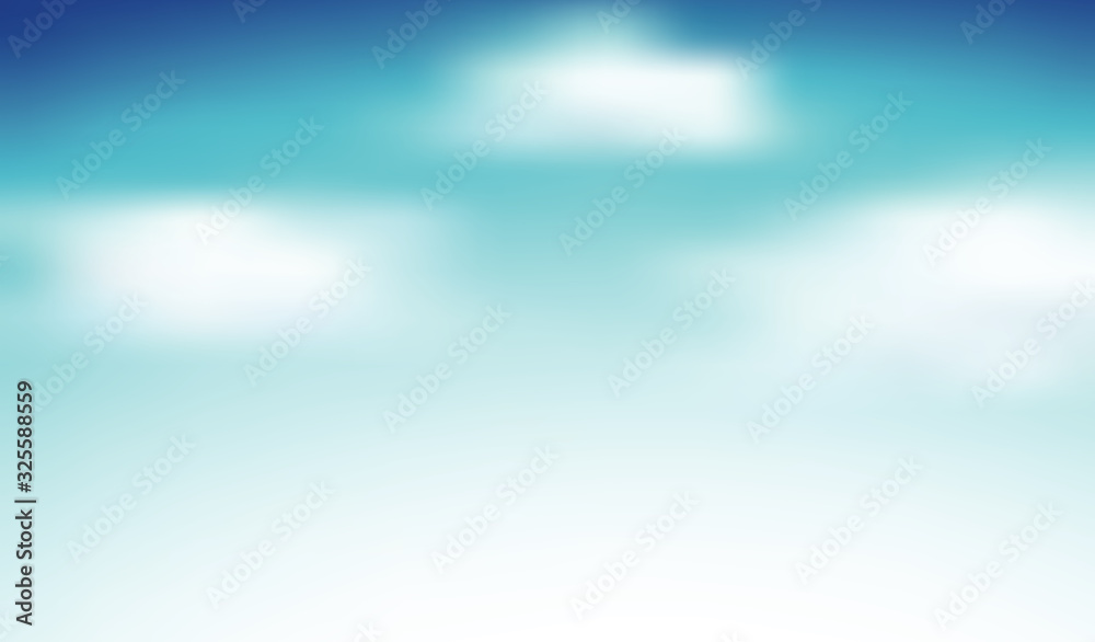 Sky background with lots of fluffy clouds