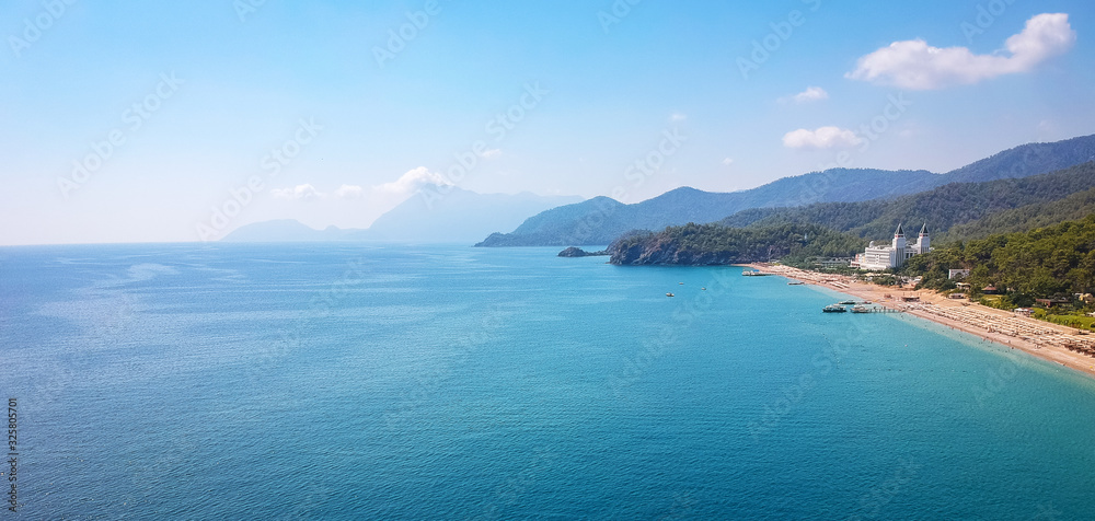 Coast of the Turkish Riviera with amazing beach, Tekirova