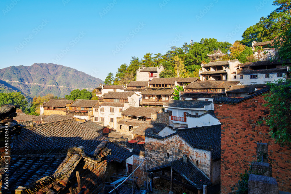 婺源县黄陵的山村。