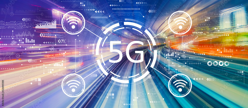 具有抽象高速技术的5G网络POV运动模糊