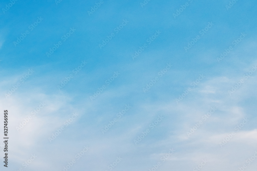 beautiful blue sky with white cloud view nature