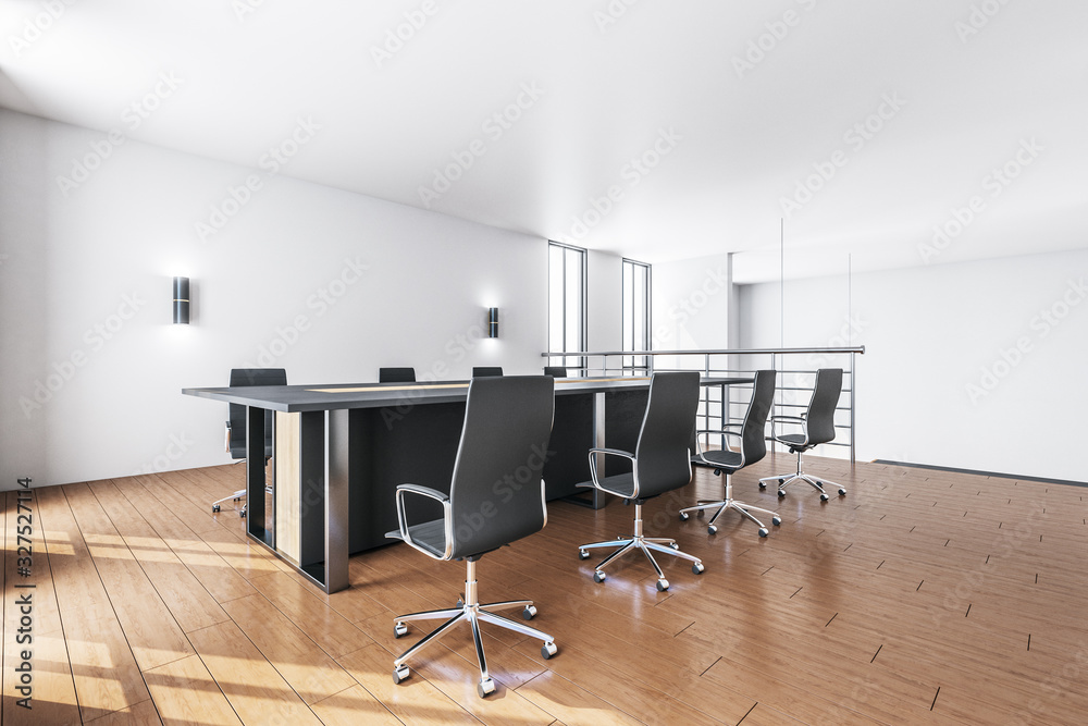 Minimalistic conference room interior