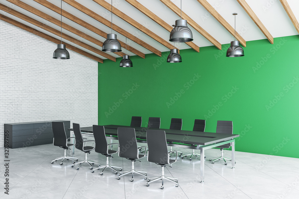 Minimalistic meeting room interior