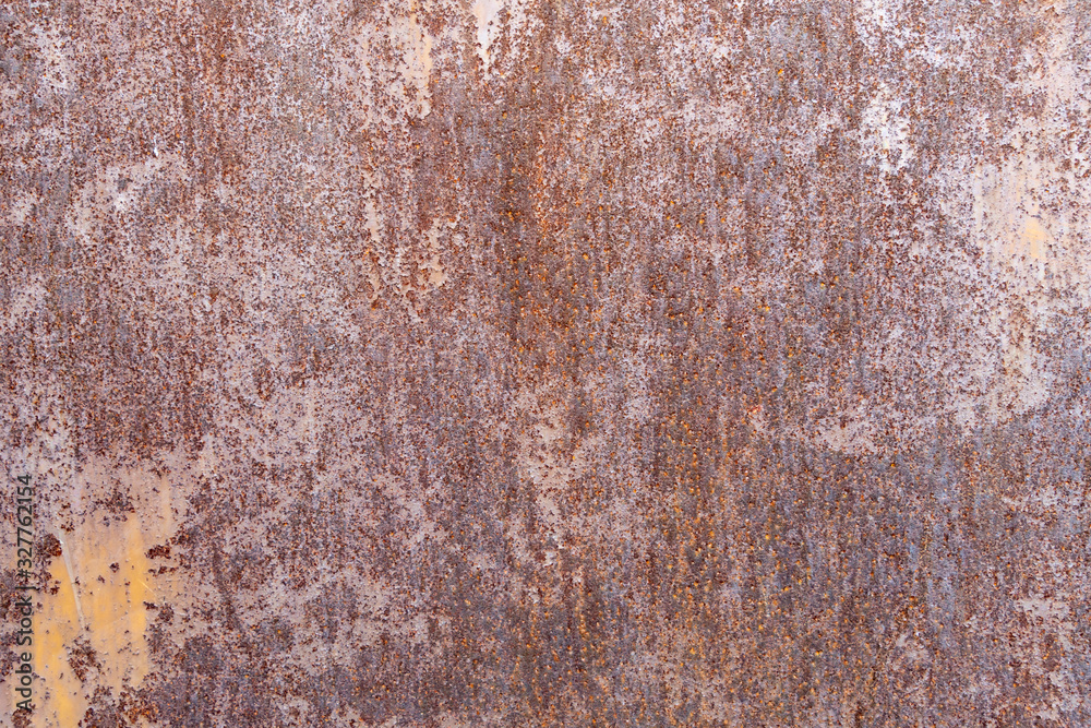 Rusty metal plate background material..