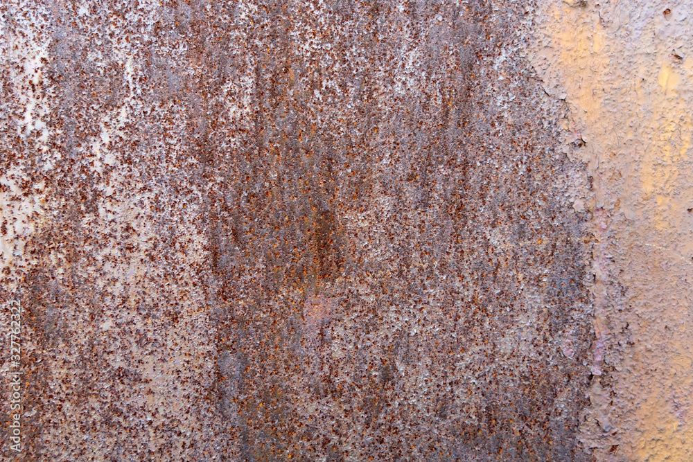 Rusty metal plate background material..