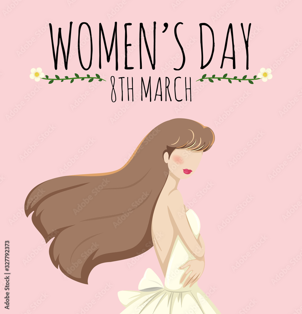 Background template for happy women day