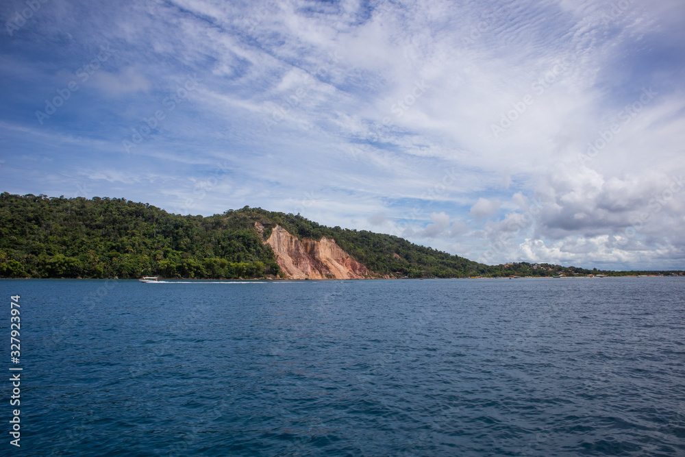 Clay bath mountain in Morro de Sao Paulo